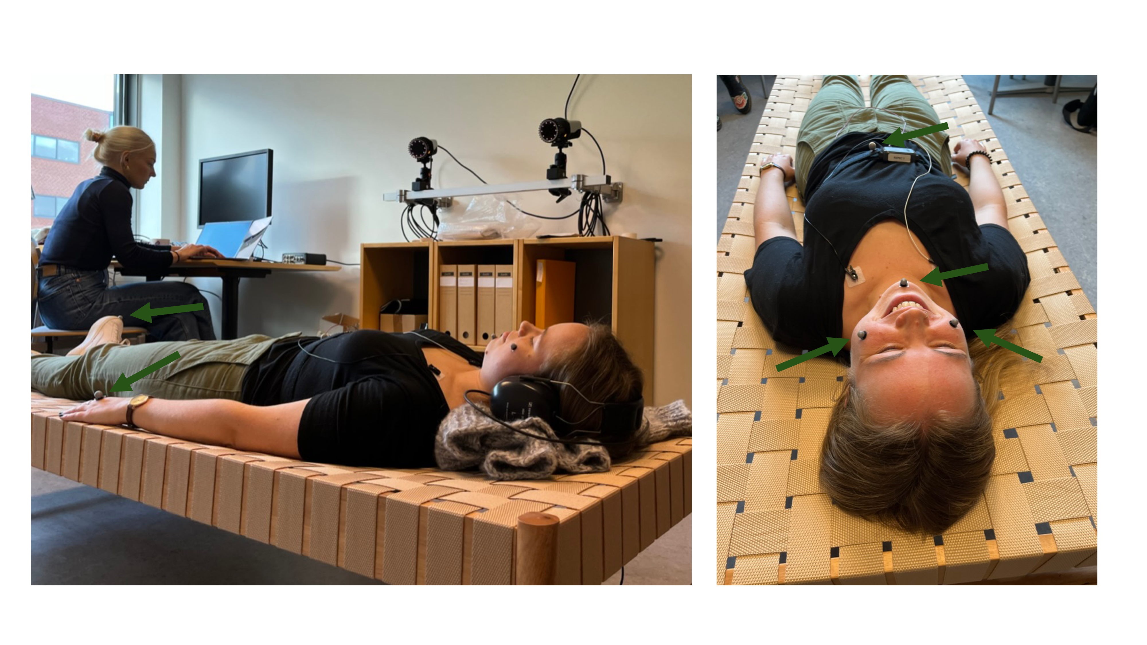 Foto af pulsmåling med censorer 